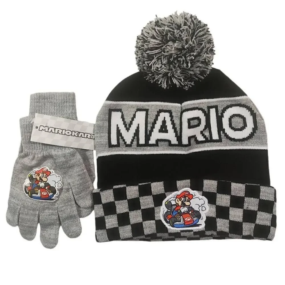 Nintendo Mario kart Hat Glove Set -E